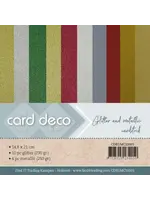 carddeco Card Deco Essentials - Glitter And Metallic Cardstock - Christmas A5