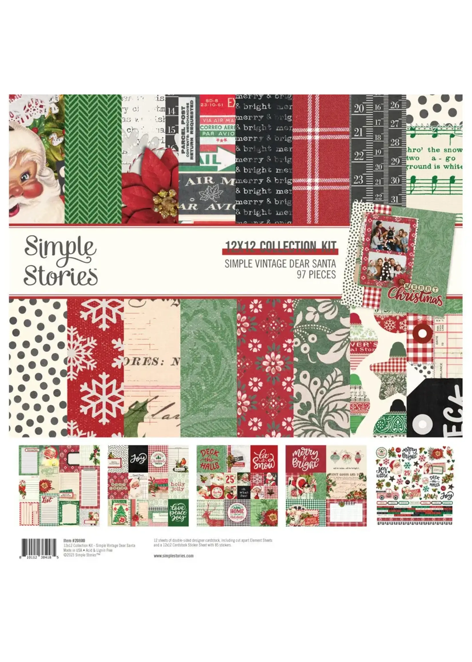 simple stories Simple Vintage Dear Santa Collection Kit (20800)