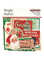 simple stories Simple Vintage Dear Santa Layered Bits & Pieces (20824)