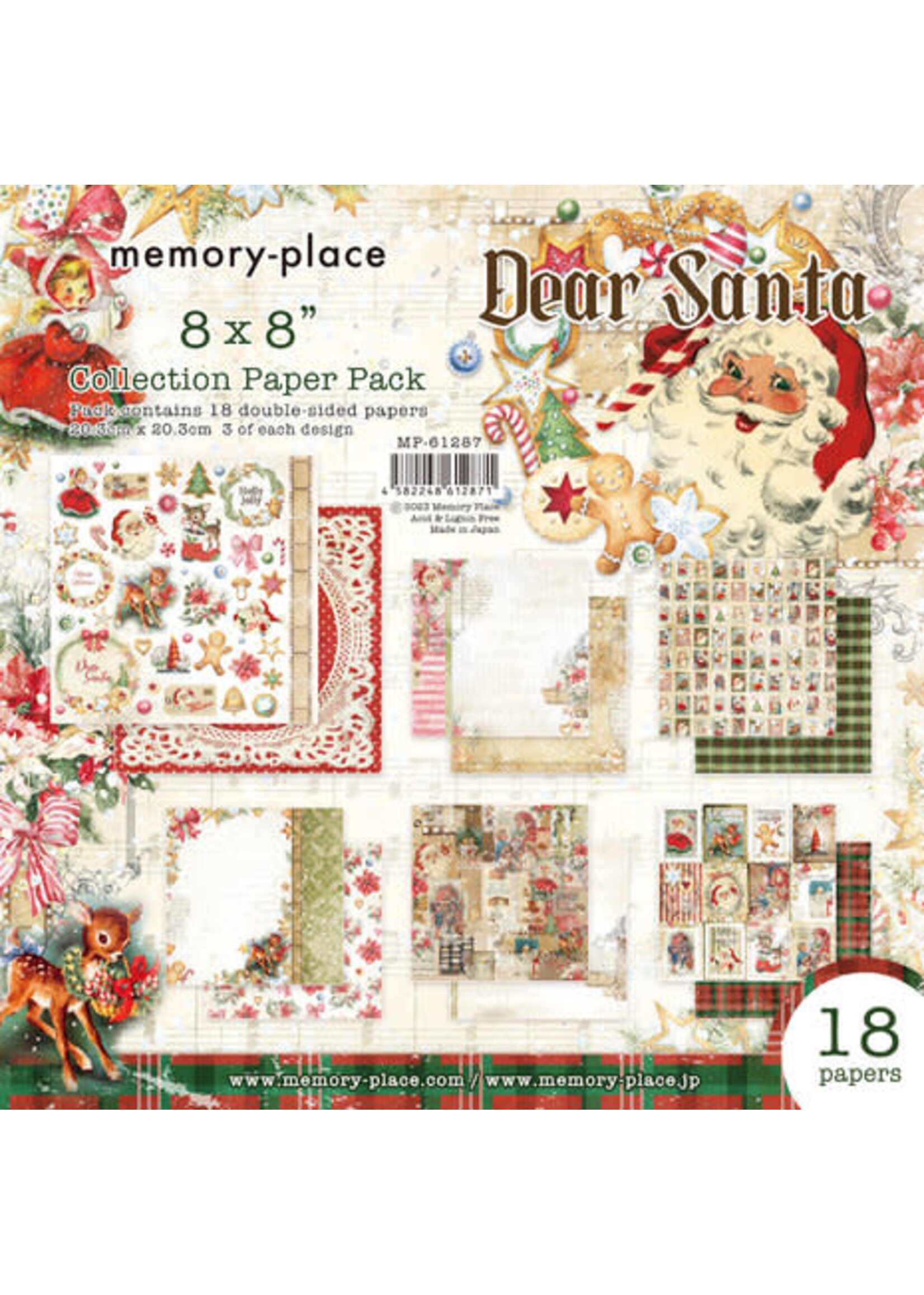 Memory Place Dear Santa 8x8 Inch Paper Pack (MP-61287)