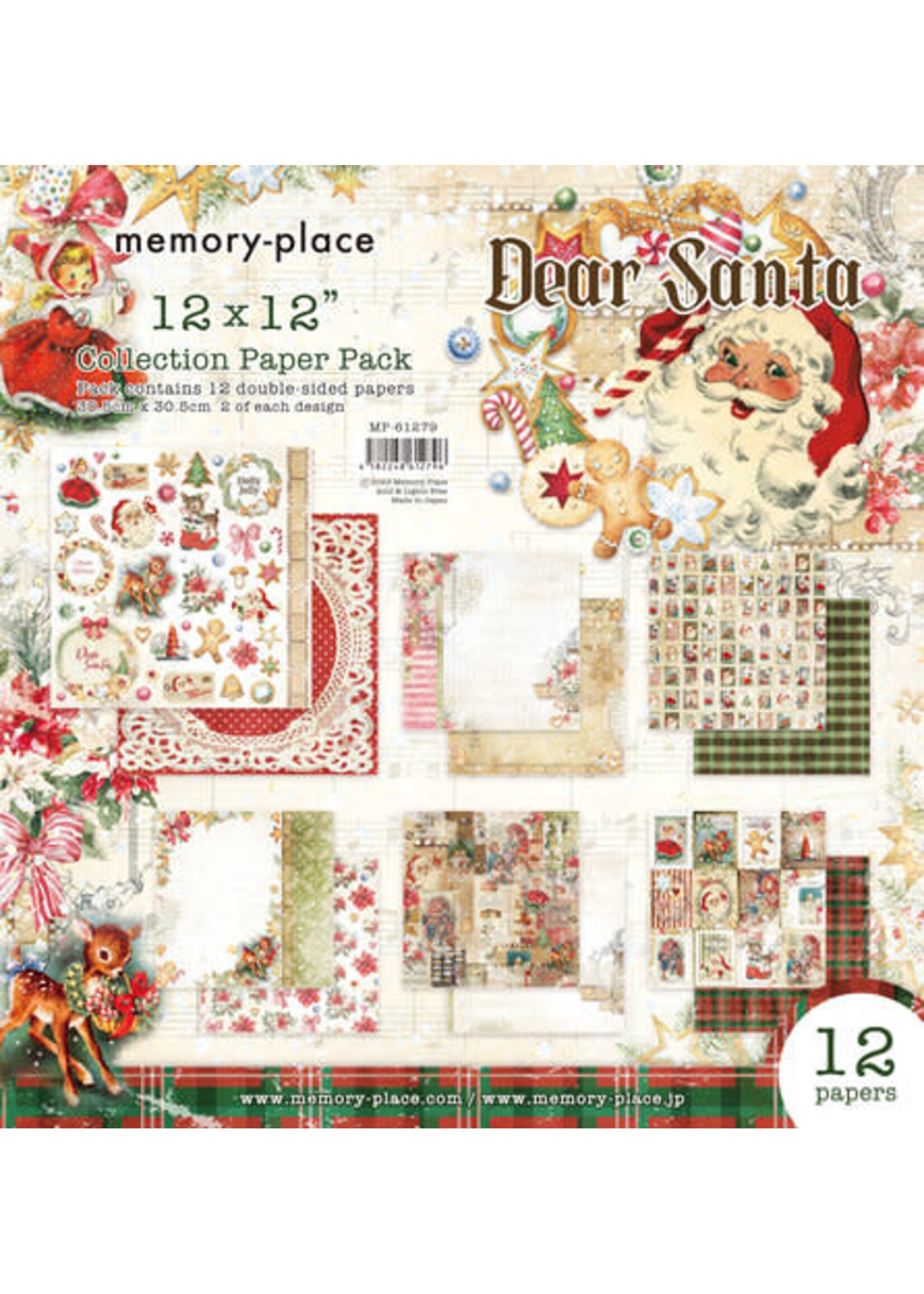 Memory Place Dear Santa 12x12 Inch Paper Pack (MP-61279)