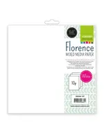 Florence Florence • Mixed Media Papier Glad 30,5x30,5cm 240g Wit 10stuks Florence200306-107