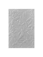 spellbinders Holly & Foliage 3D Embossing Folder (E3D-060)