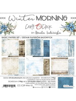 Craft O Clock WINTER MORNING - SET OF BASIC PAPERS 20,3X20,3CM