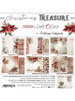 Craft O Clock CHRISTMAS TREASURE - A SET OF PAPERS 20,3X20,3CM