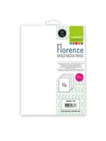 Florence Florence • Mixed Media Papier Glad A4 240g Wit 10stuks Florence200306-108