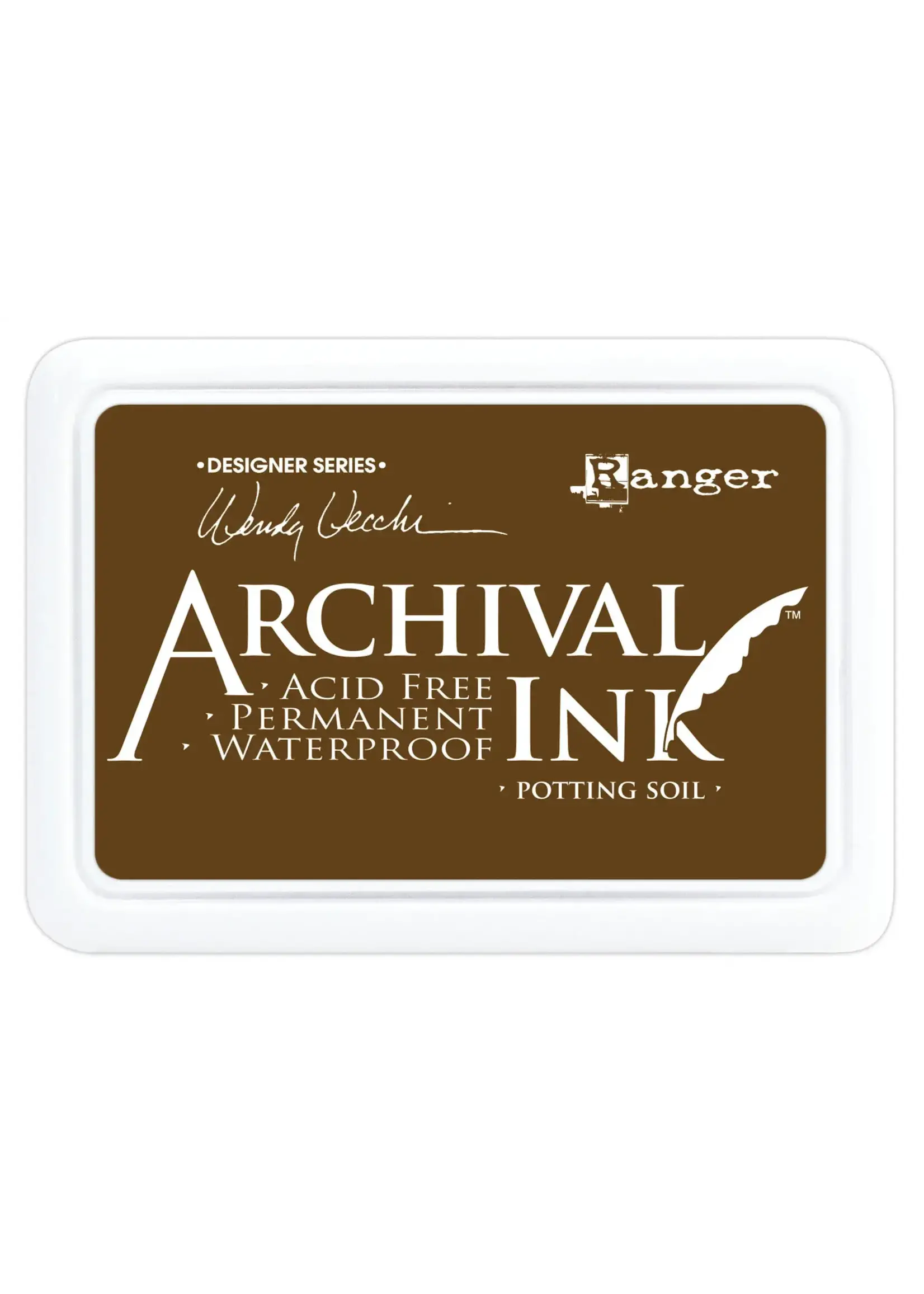 Tsukineko Ranger • Archival ink pad Potting soil Ranger Ink15AID38979