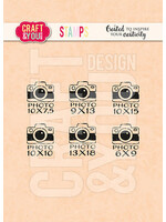 Craft and you Design Mini Cameras Set Stamps (CS021)