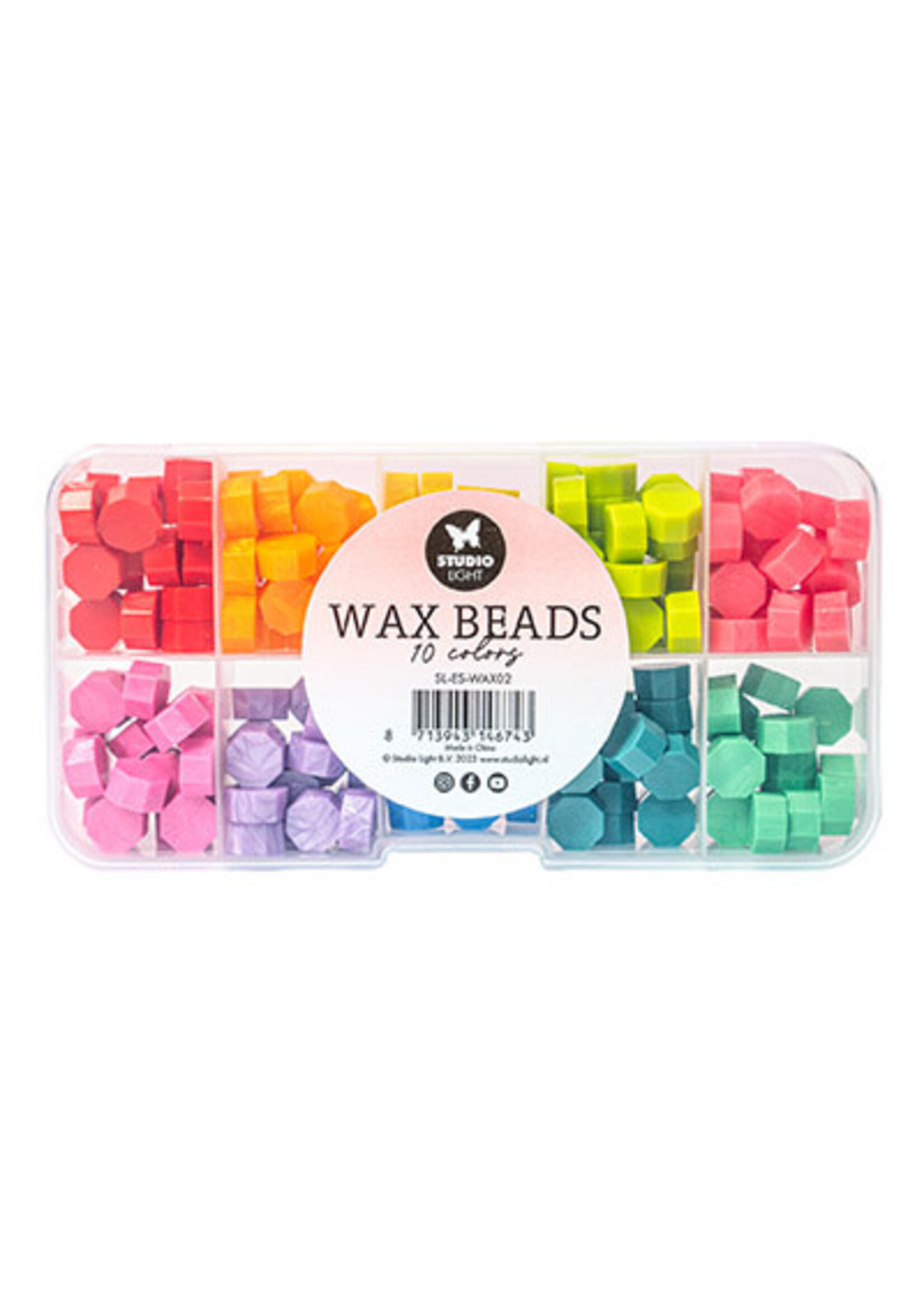Studio Light SL-ES-WAX02 - Wax Beads 10 colors Bright Essentials Tools nr.02