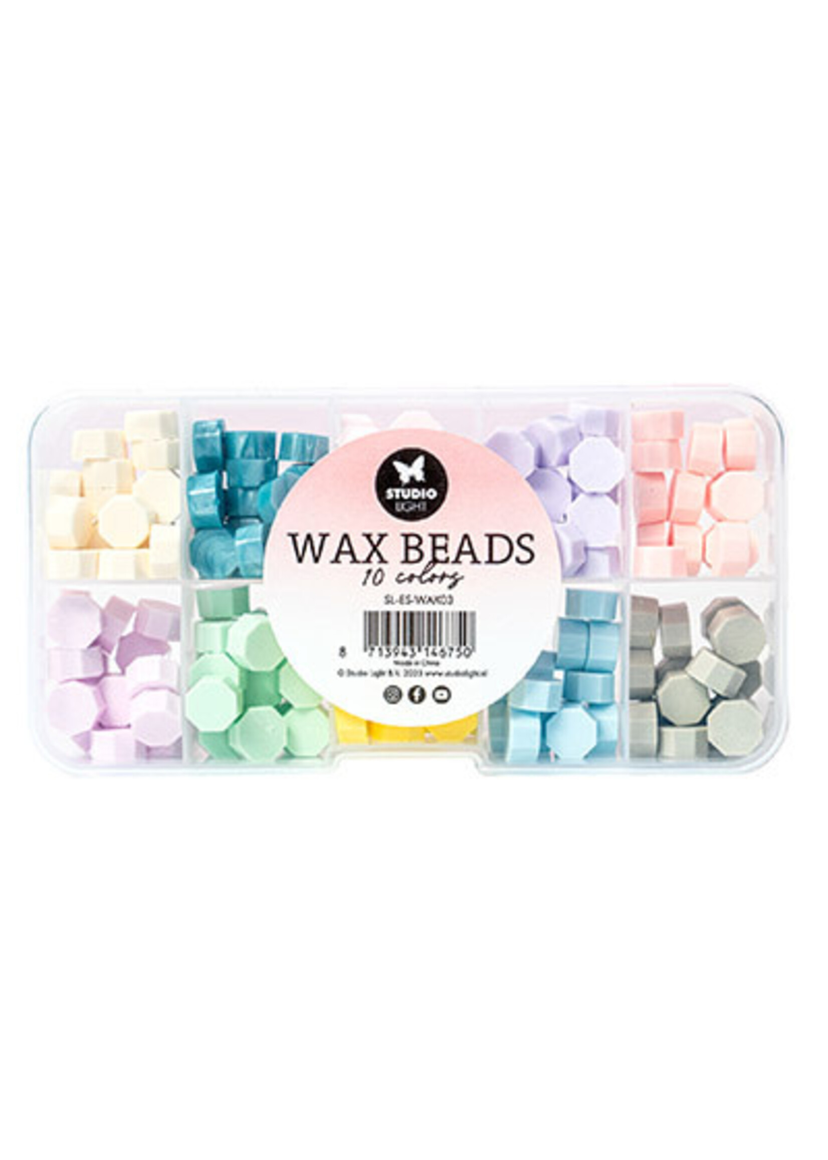 Studio Light SL-ES-WAX03 - Wax Beads 10 colors Pastels Essentials Tools nr.03
