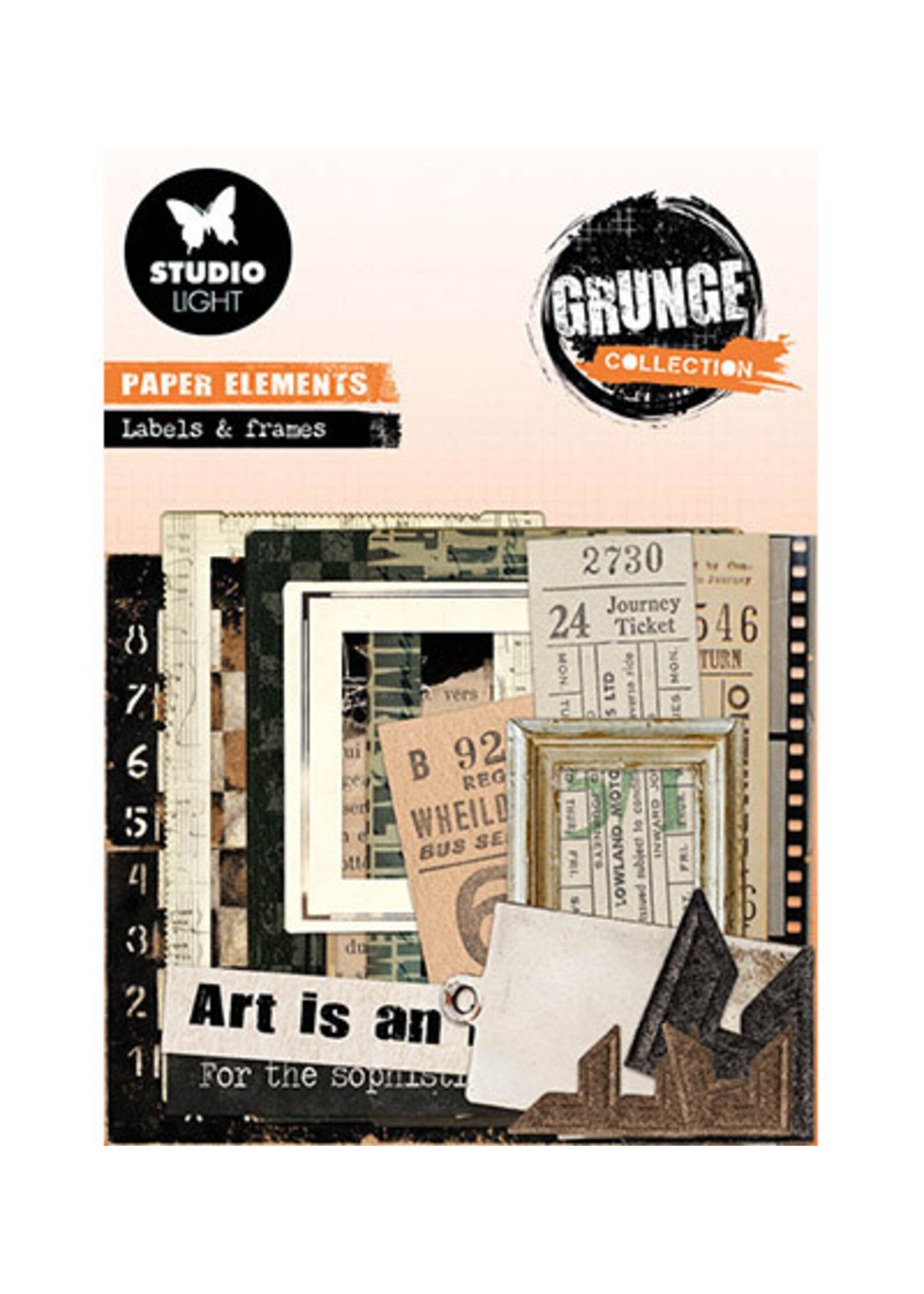 Studio Light SL-GR-PE05 - Tickets, Labels & Frames Grunge Collection nr.05