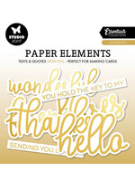 Studio Light SL-ES-PE07 - Sentiments gold foil Essentials nr.07