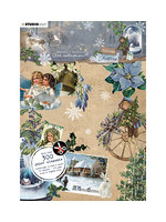 Jenine's Mindfull Collectie JMA-VC-DCB64 - Die-cut Block Paper elements Vintage Christmas nr.64