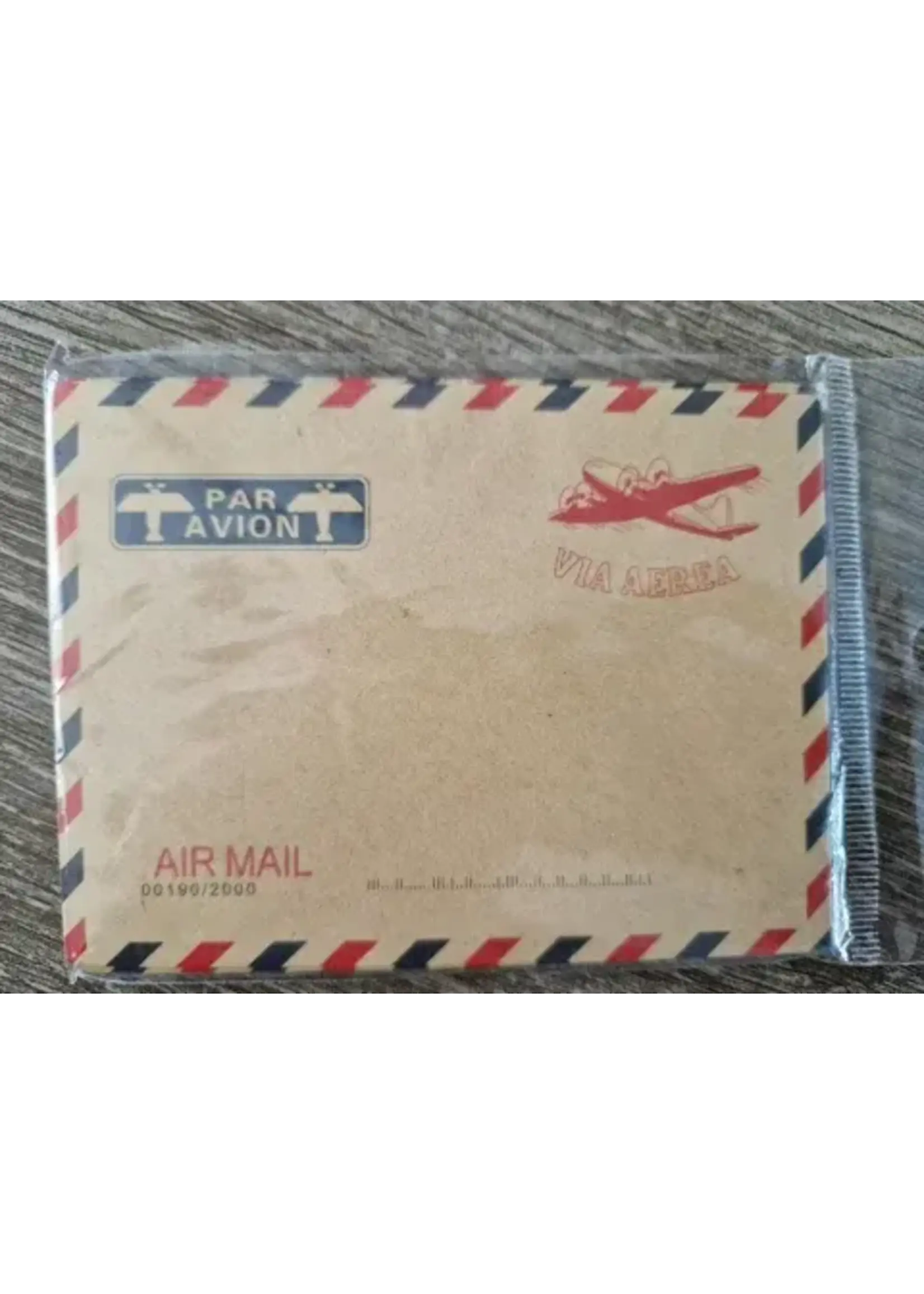 Vintage time airmail envelop 04 circa 7,5x 10 cm 10 stuks