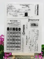 Vintage time background stempel bingo