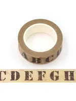 Retro washi tape Letters 15 mm breed 10 meter