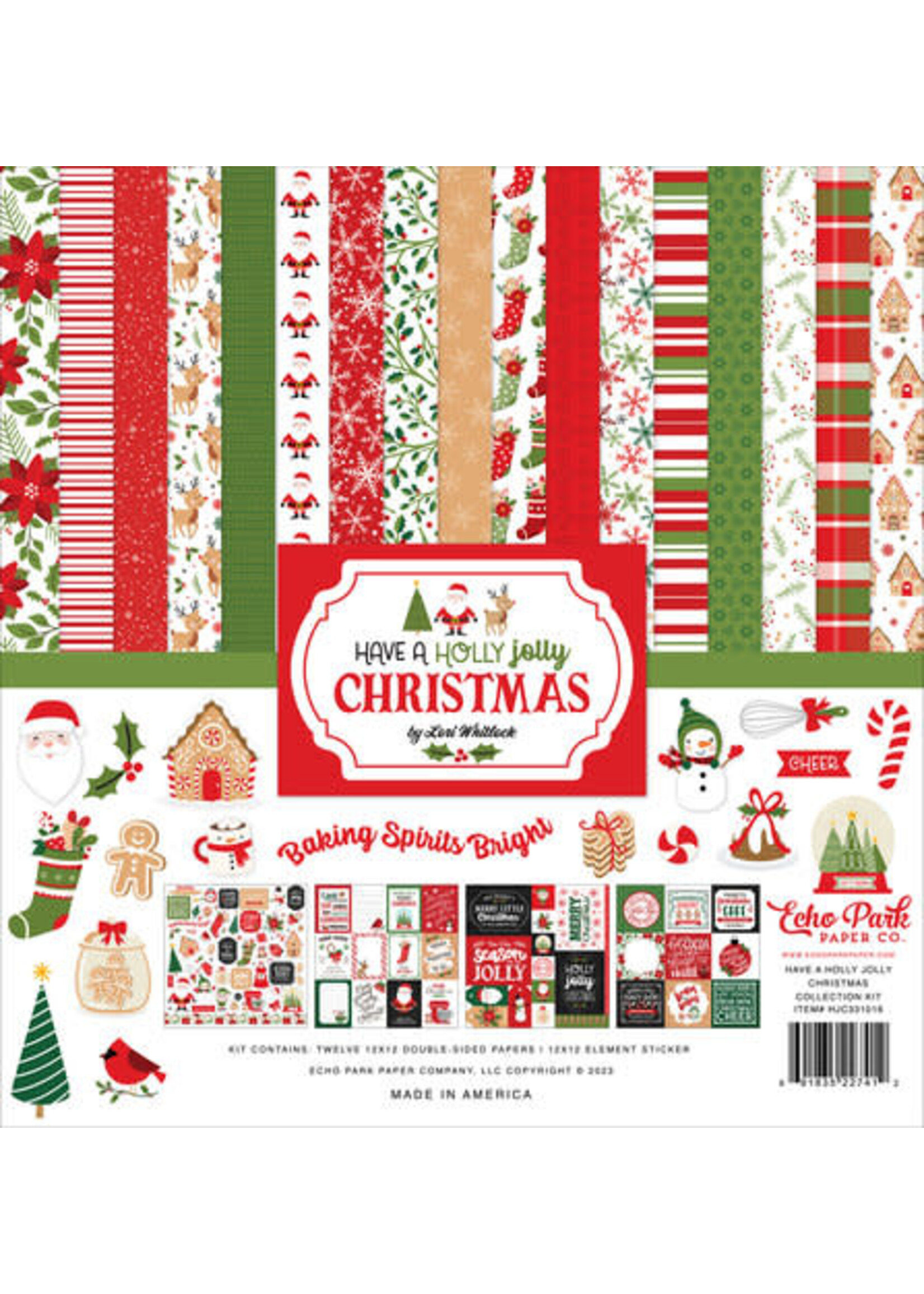 Echo Park Have A Holly Jolly Christmas 12x12 Inch Collection Kit (HJC331016)