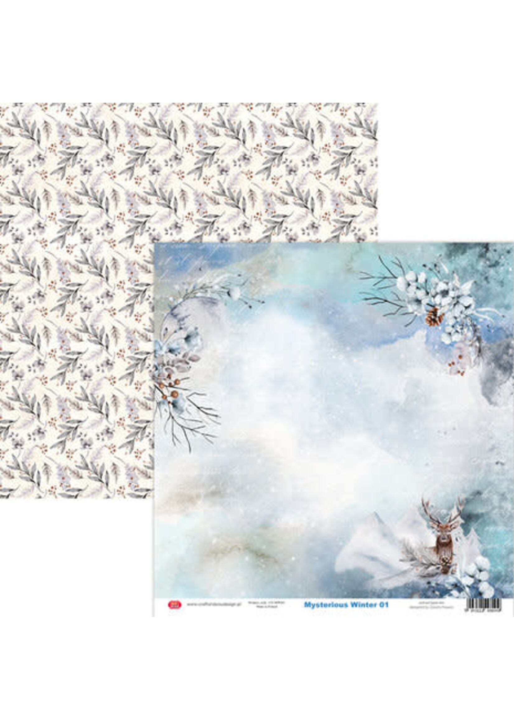 Craft and You Mysterious Winter 12x12 Inch Paper Set 250gsm (12sheets) (CYD-CPS-MWI30-12)