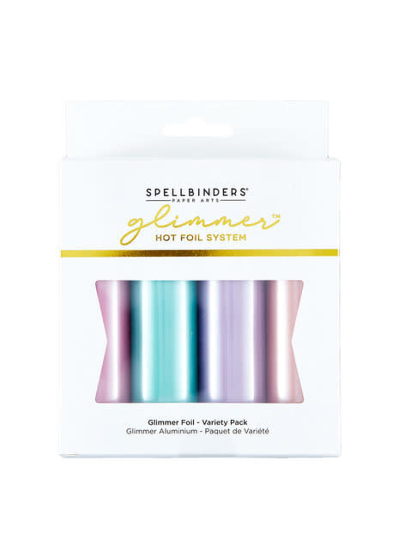 spellbinders Spellbinders Glimmer Hot Foil Satin Pastels Variety Pack (4 rolls) (GLF-050)