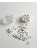 Strass doosje groot transparant  4mm