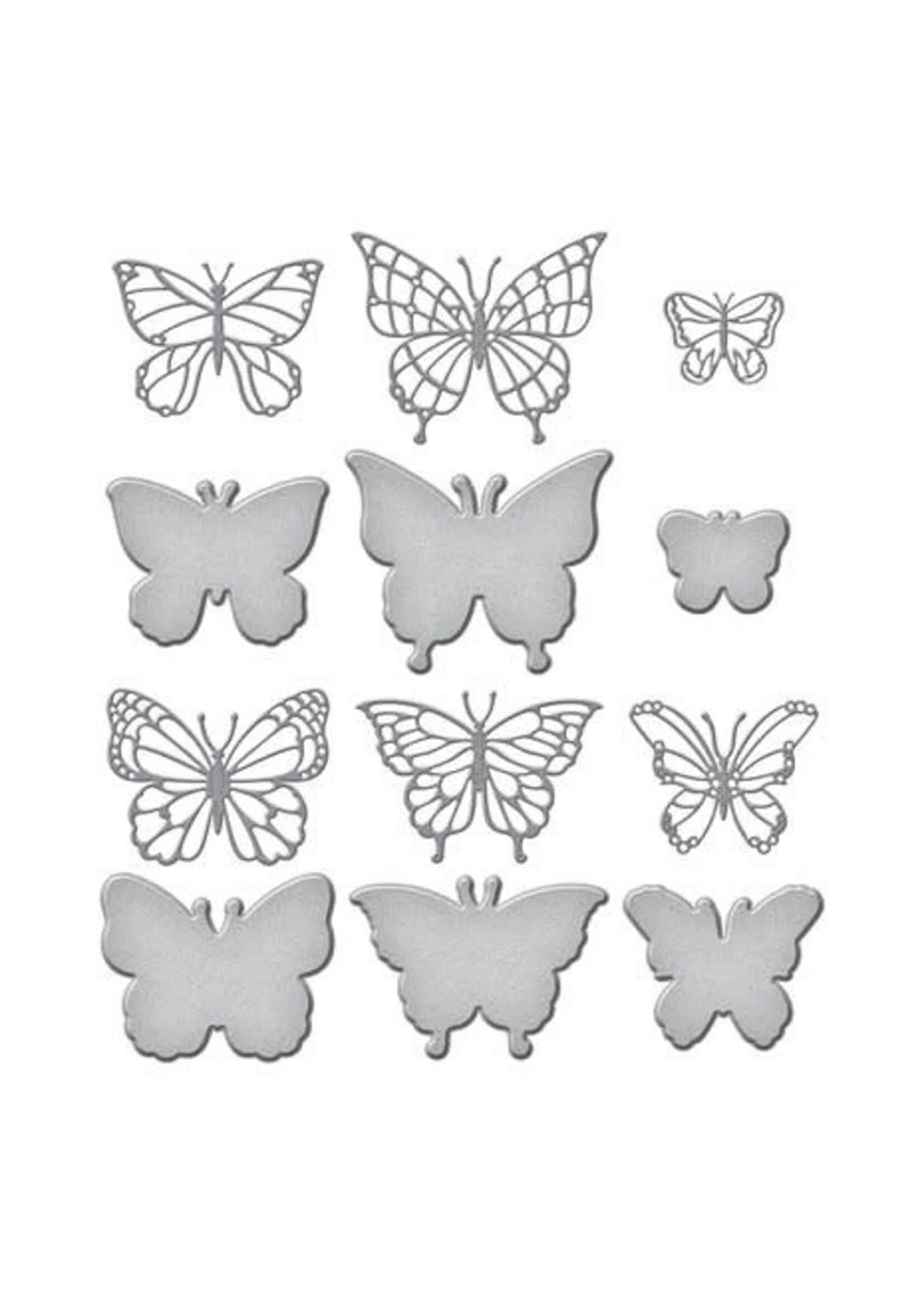 spellbinders Brilliant Butterflies Etched Dies (S6-205)