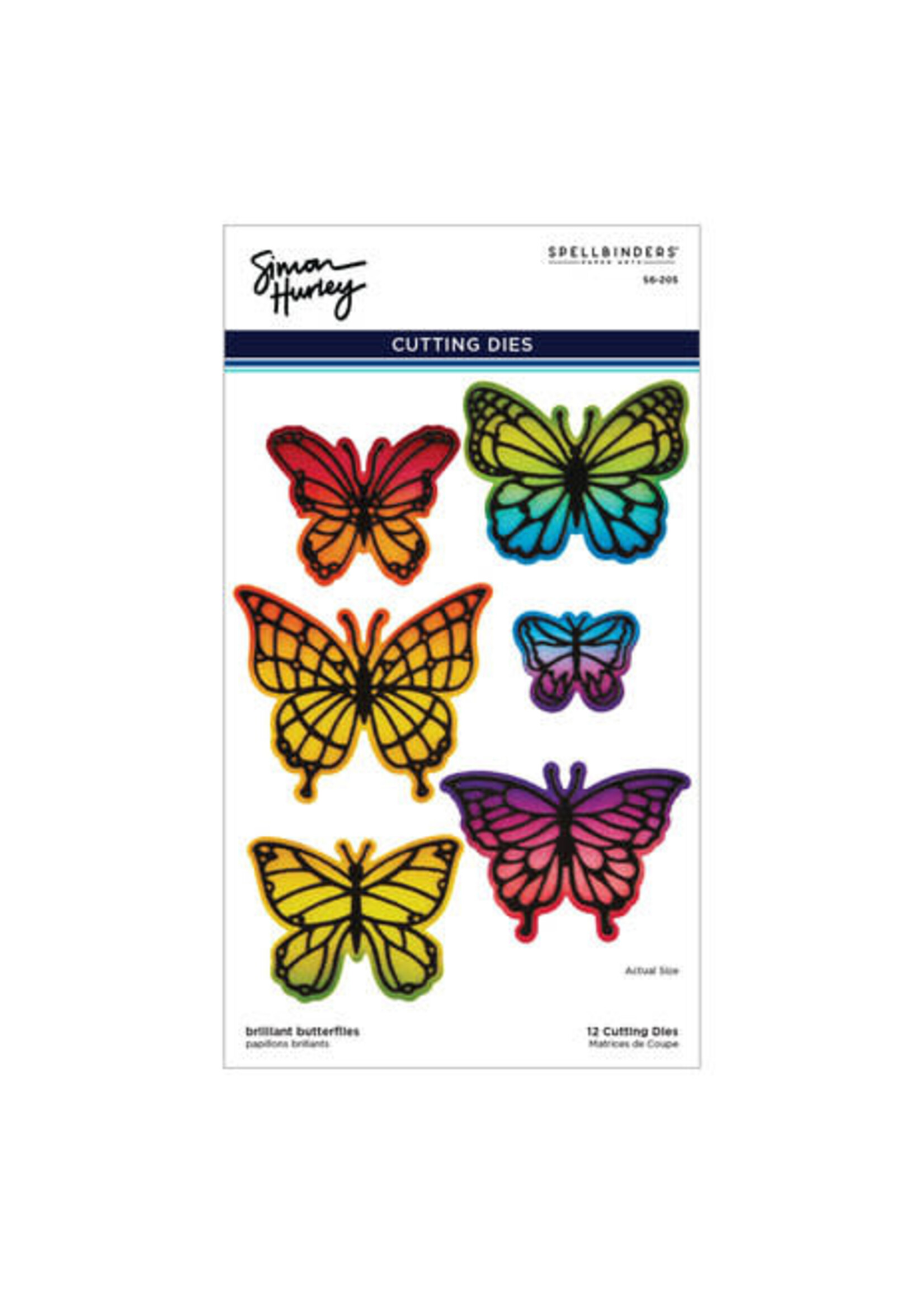 spellbinders Brilliant Butterflies Etched Dies (S6-205)