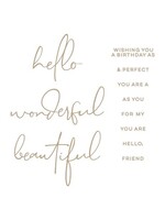 spellbinders Hello, Friend Sentiments Glimmer Hot Foil Plate (GLP-356)