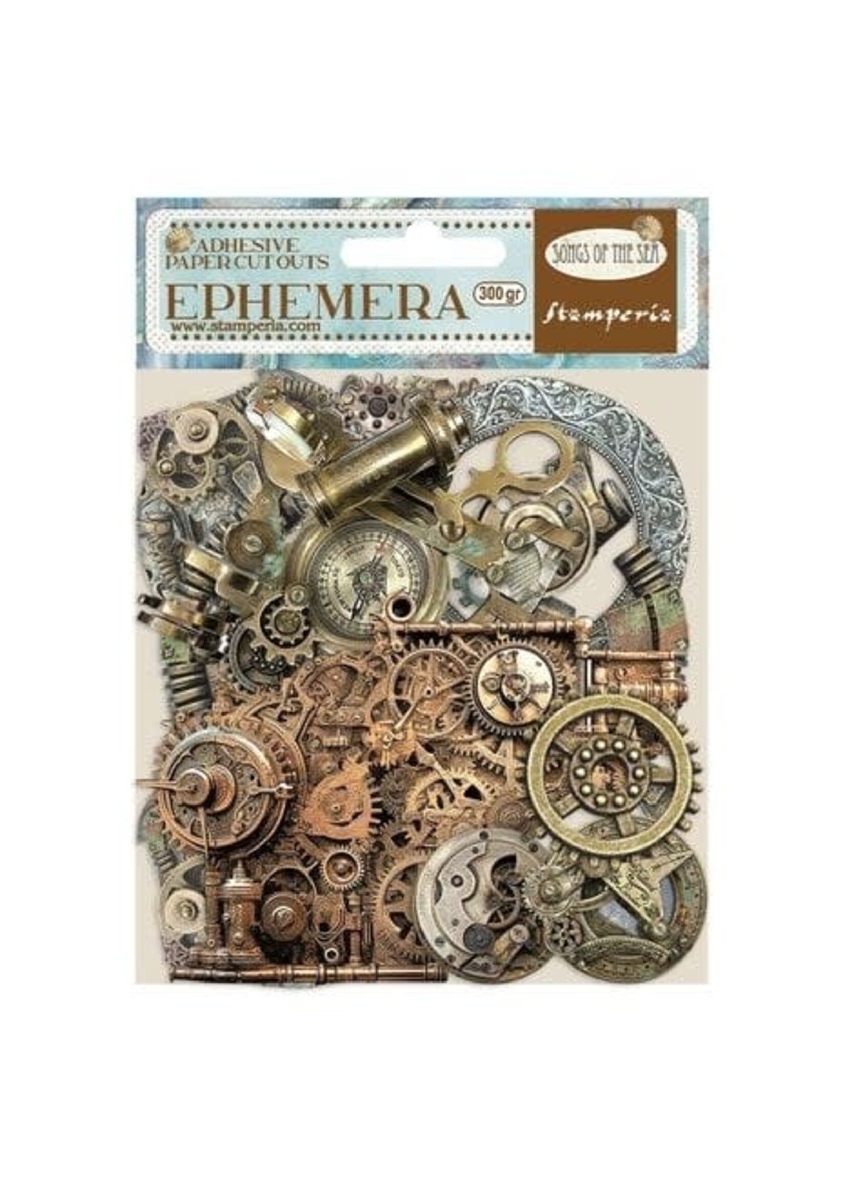 Stamperia Songs of the Sea Ephemera Pipes and Mechanism (31pcs) (DFLCT31)