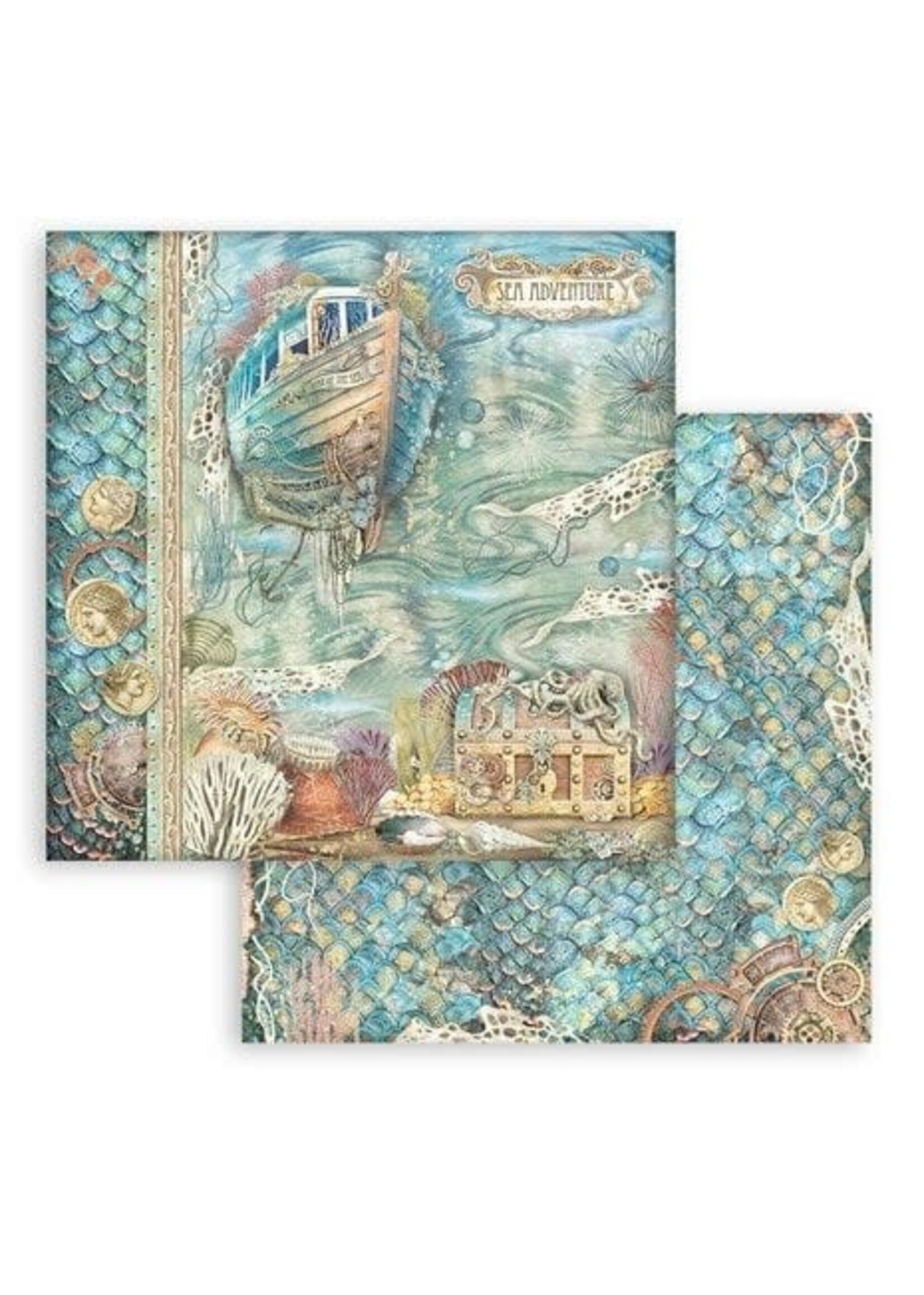 Stamperia Songs of the Sea 12x12 Inch Paper Pack (SBBL141)
