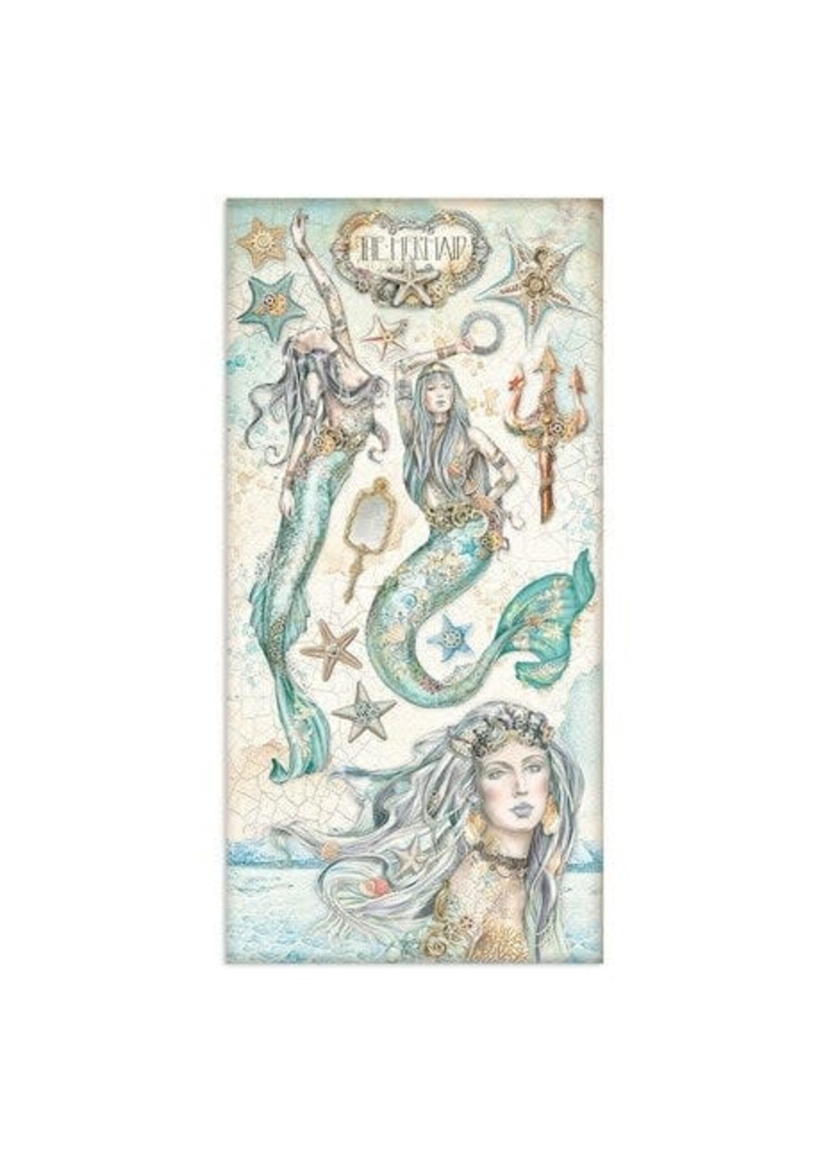 Stamperia Songs of the Sea Collectables 6x12 Inch Paper Pack (SBBV25)