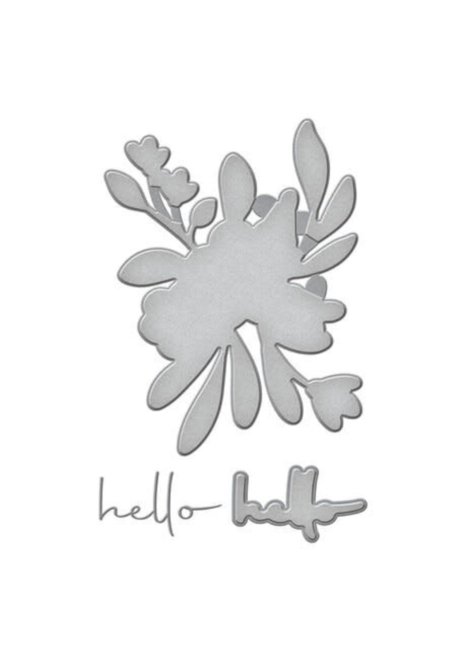 spellbinders Hello Blooms Stencil & Die Bundle (BD-0763)