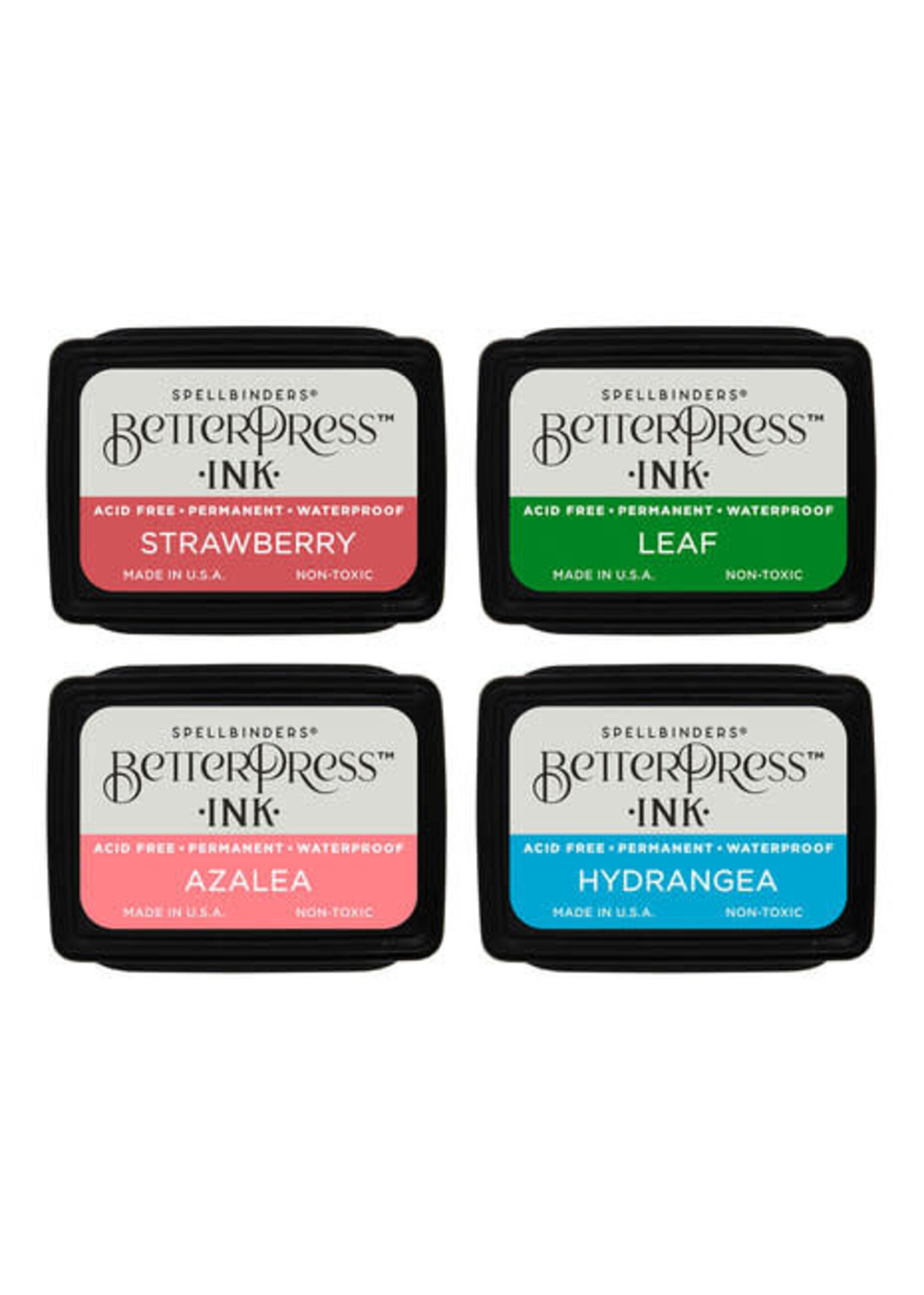 spellbinders BetterPress Ink Flower Garden Mini Set (4pcs) (BPI-012)