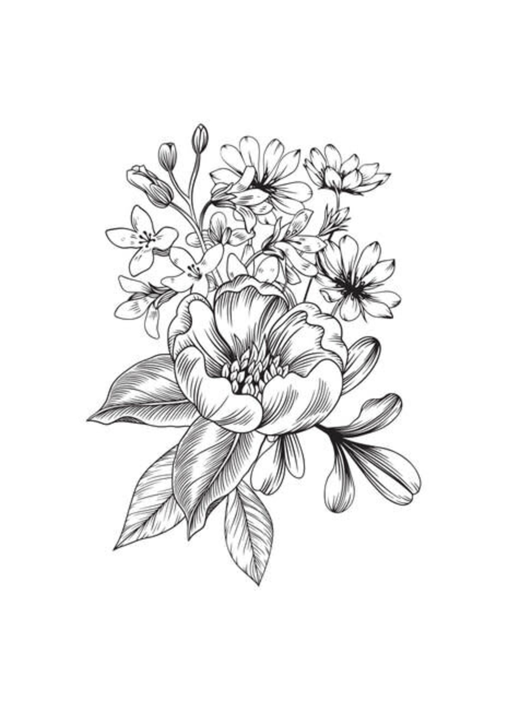 spellbinders Pressed Bouquet Press Plate (BP-012)