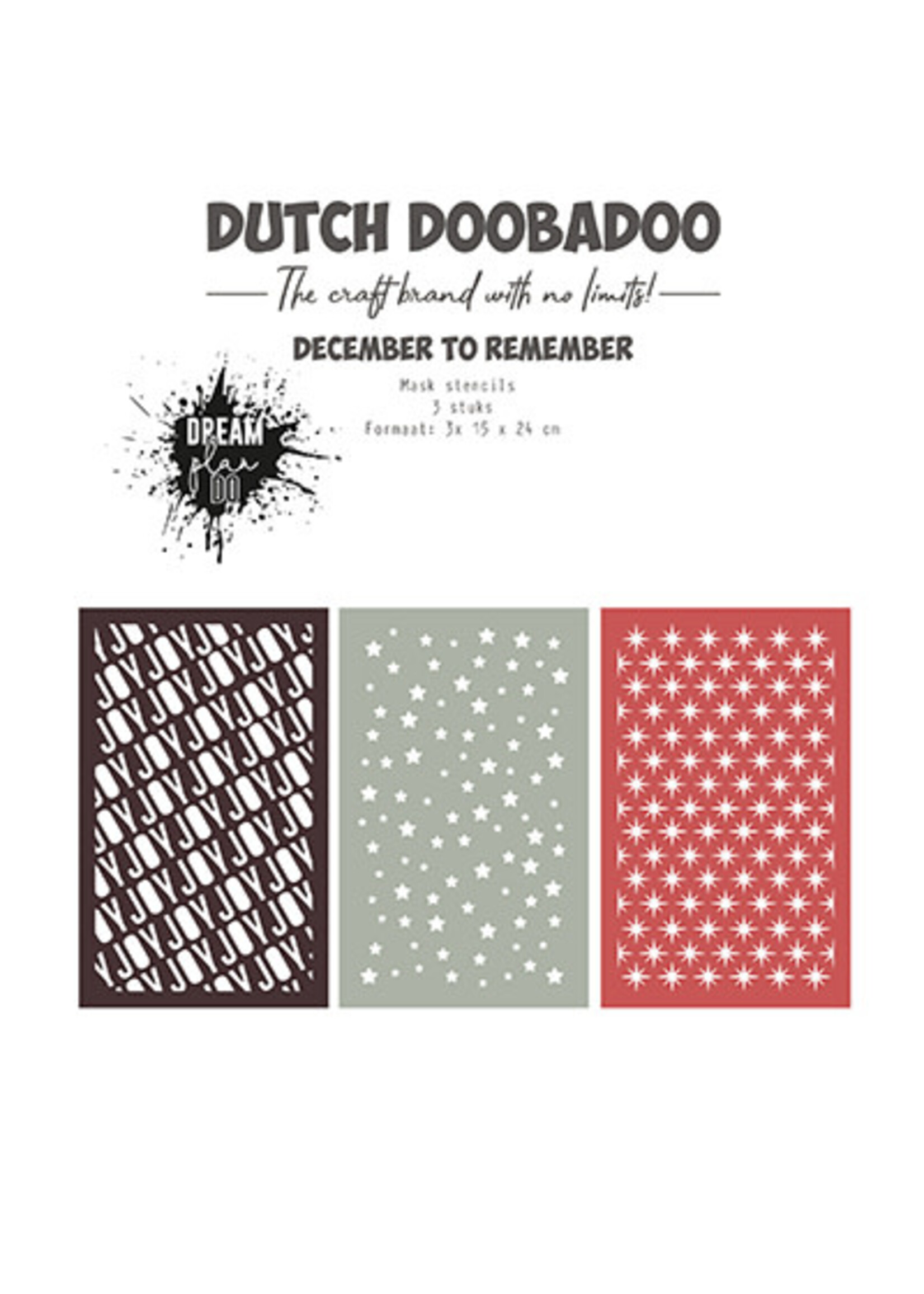 Dutch Doobadoo 470.784.271 - December to remember stencils