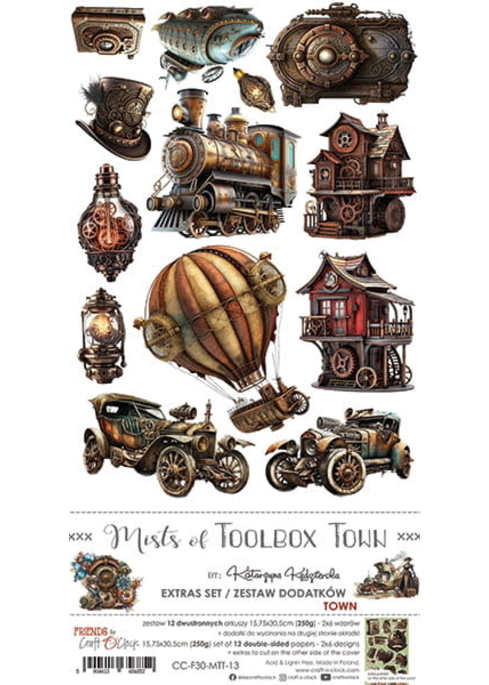 Craft O Clock MISTS OF TOOLBOX TOWN - EXTRAS SET - TOWN
