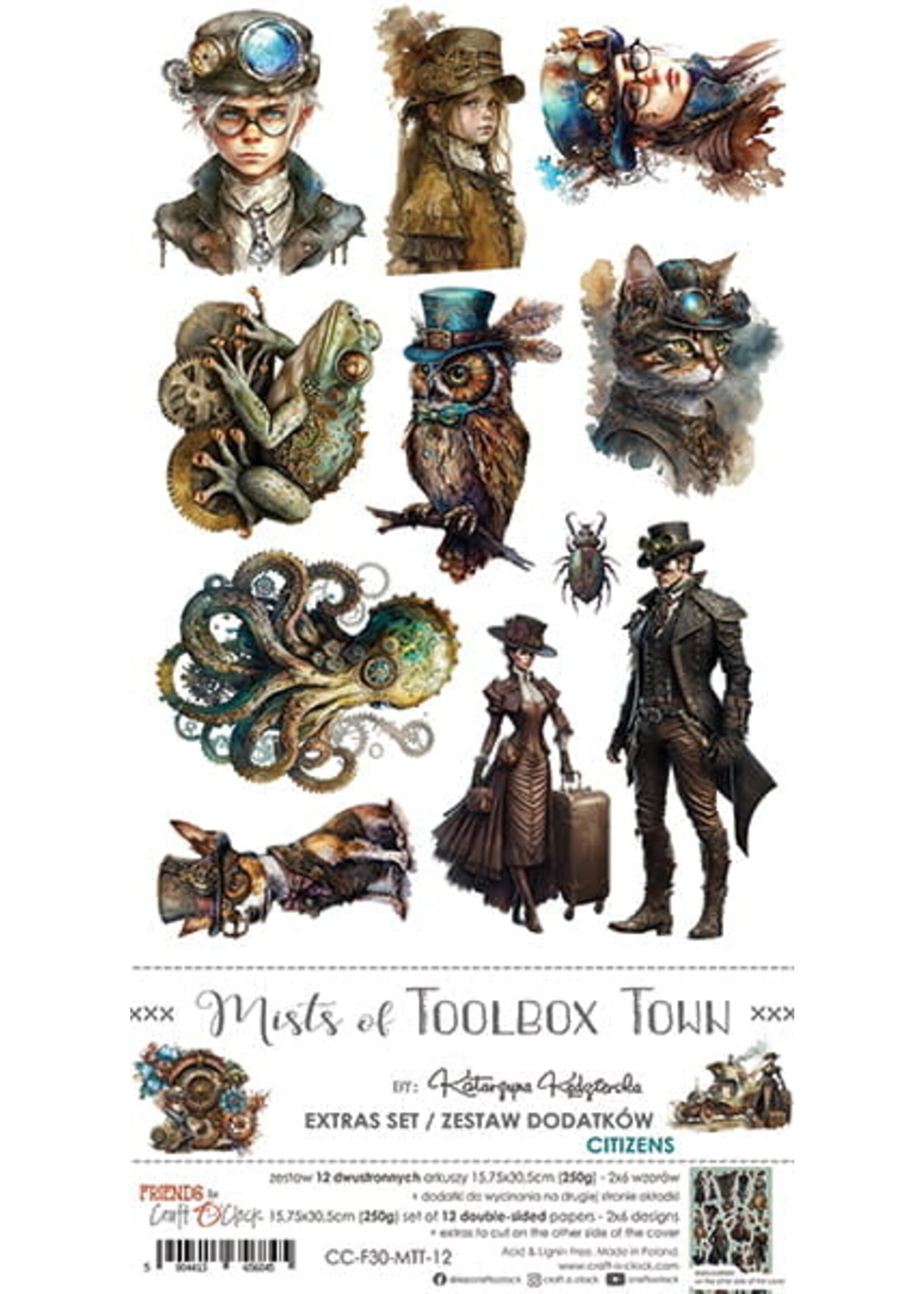 Craft O Clock MISTS OF TOOLBOX TOWN - EXTRAS SET - CITIZENS