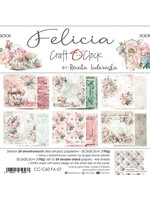 Craft O Clock FELICIA - A SET OF PAPERS 20,3X20,3CM