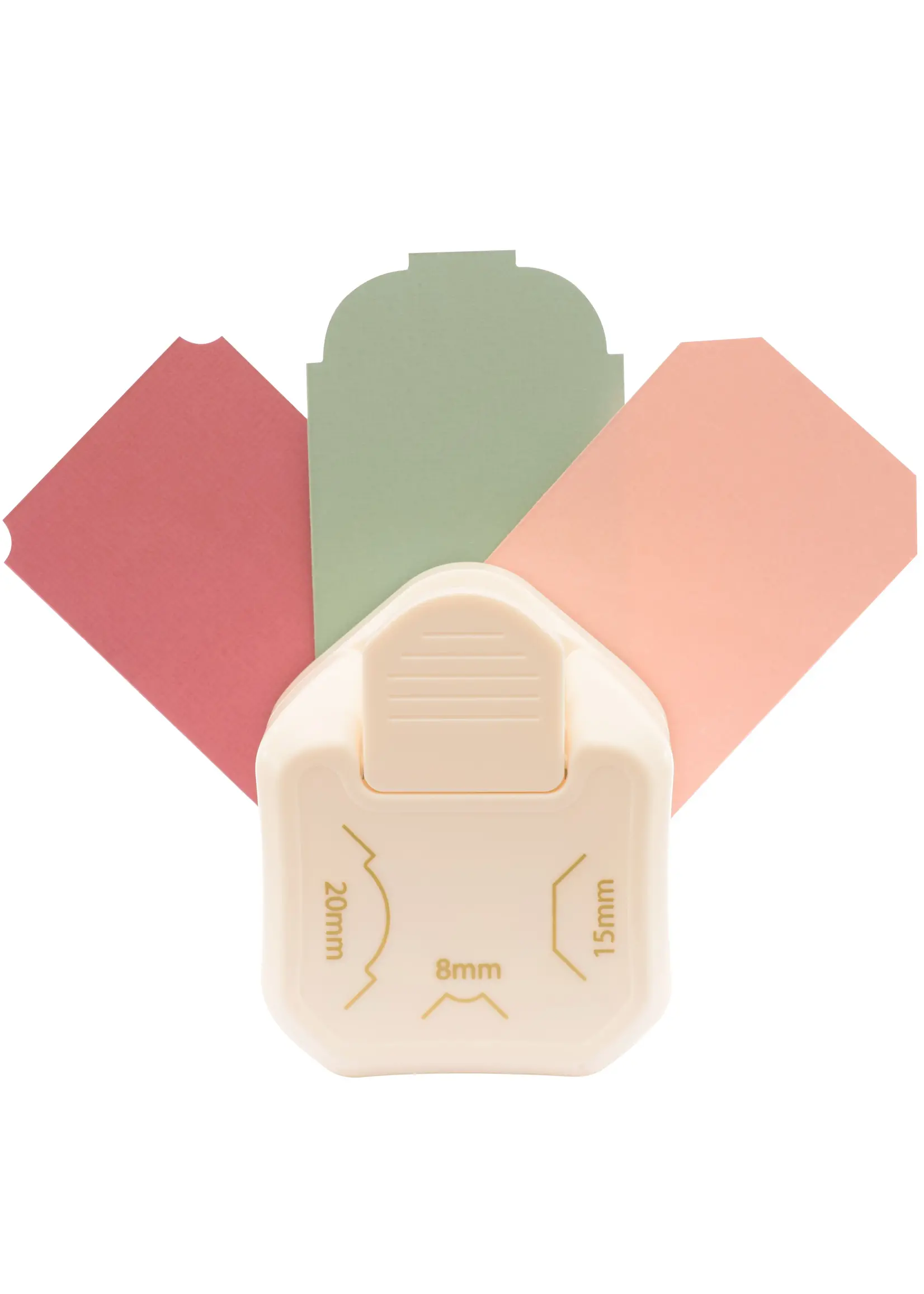 Vaessen Vaessen Creative • 3-in-1 Label Hoekpons 8-15-20mm Vaessen Creative2137-076