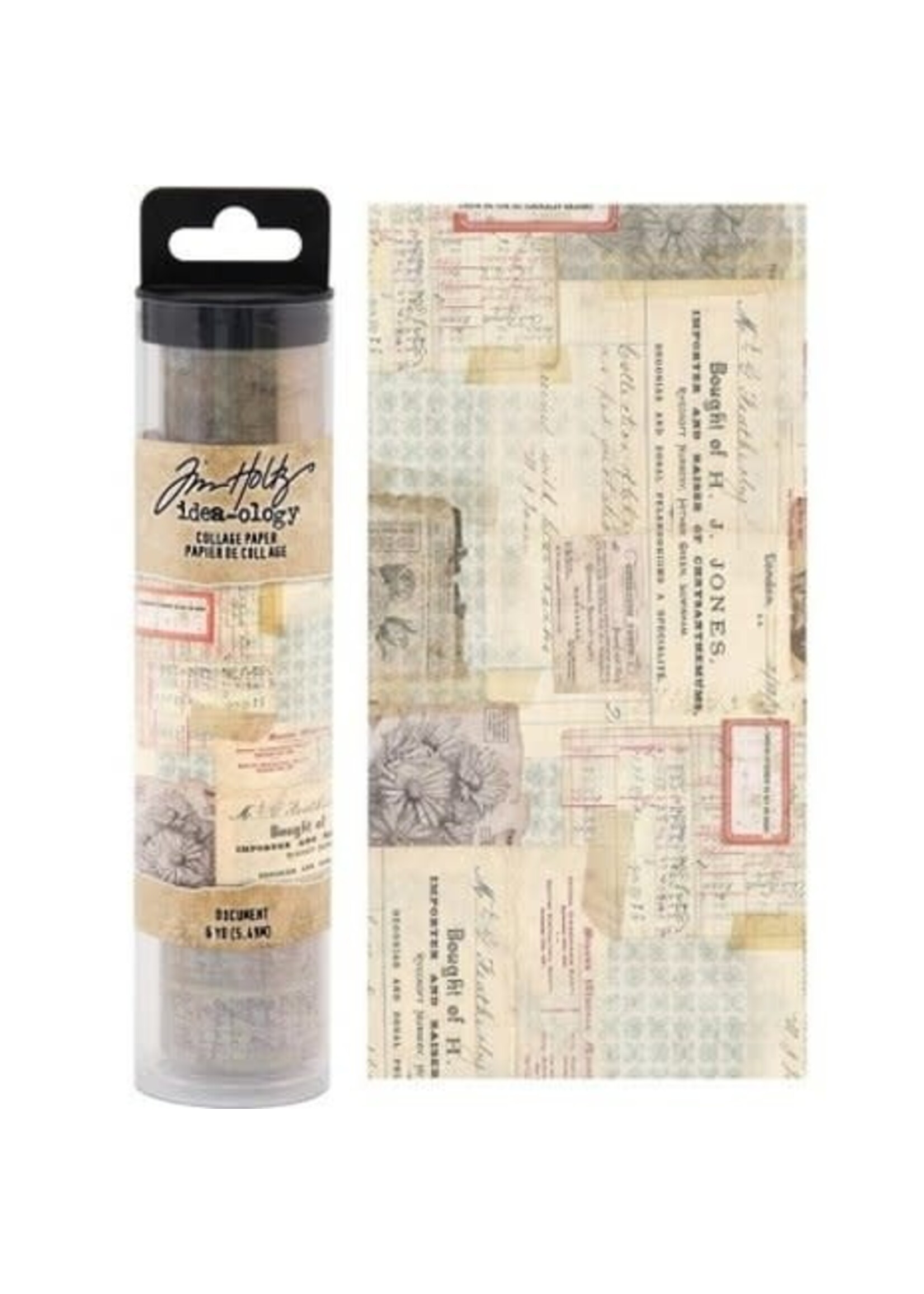 Tim Holtz Tim Holtz Collage Paper Document (6yards) (TH93951)