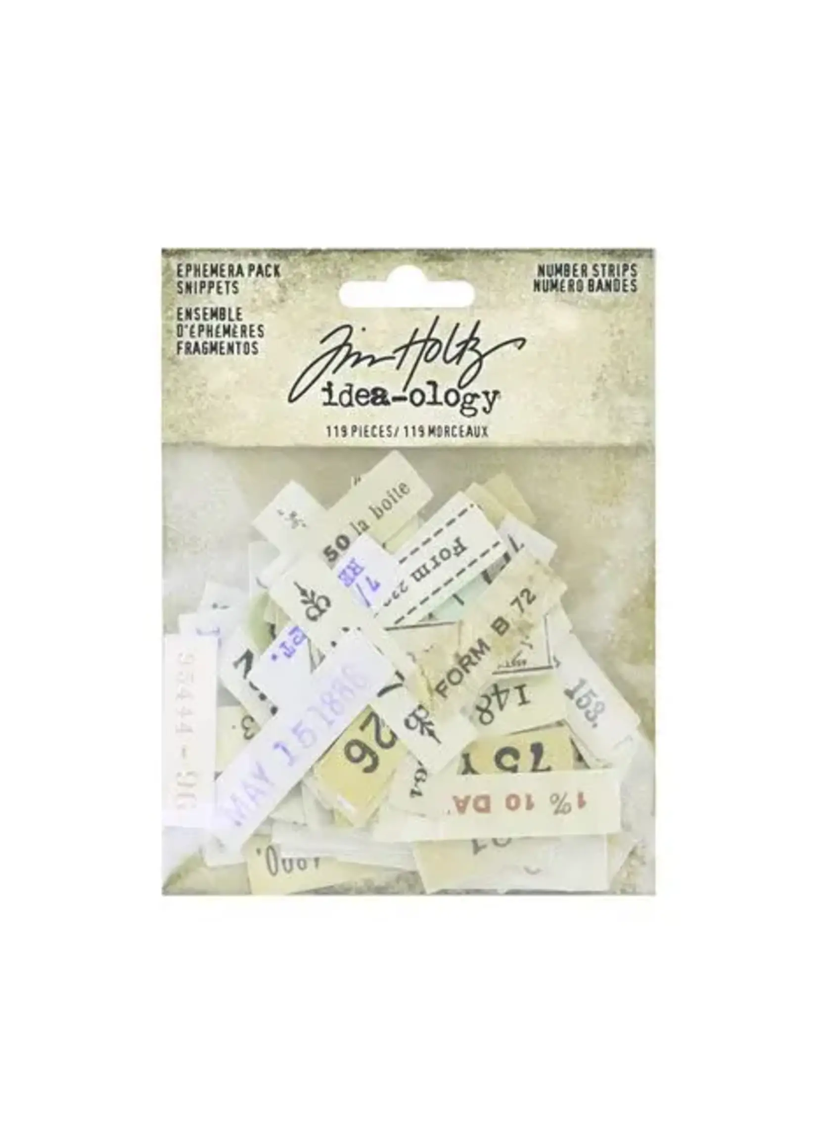 Tim Holtz Tim Holtz Ephemera Snippets Number Strips (TH94222)