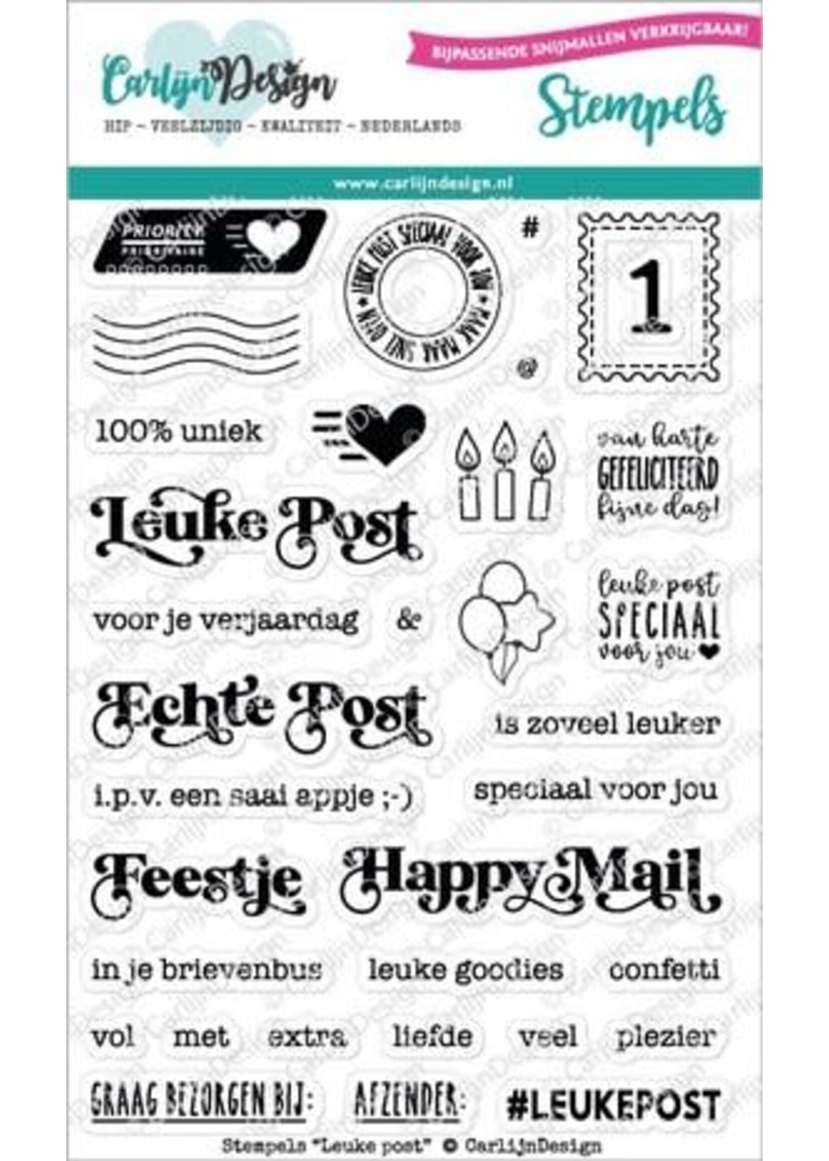 Carlijn Design Stempels Leuke Post (CDST-0074)
