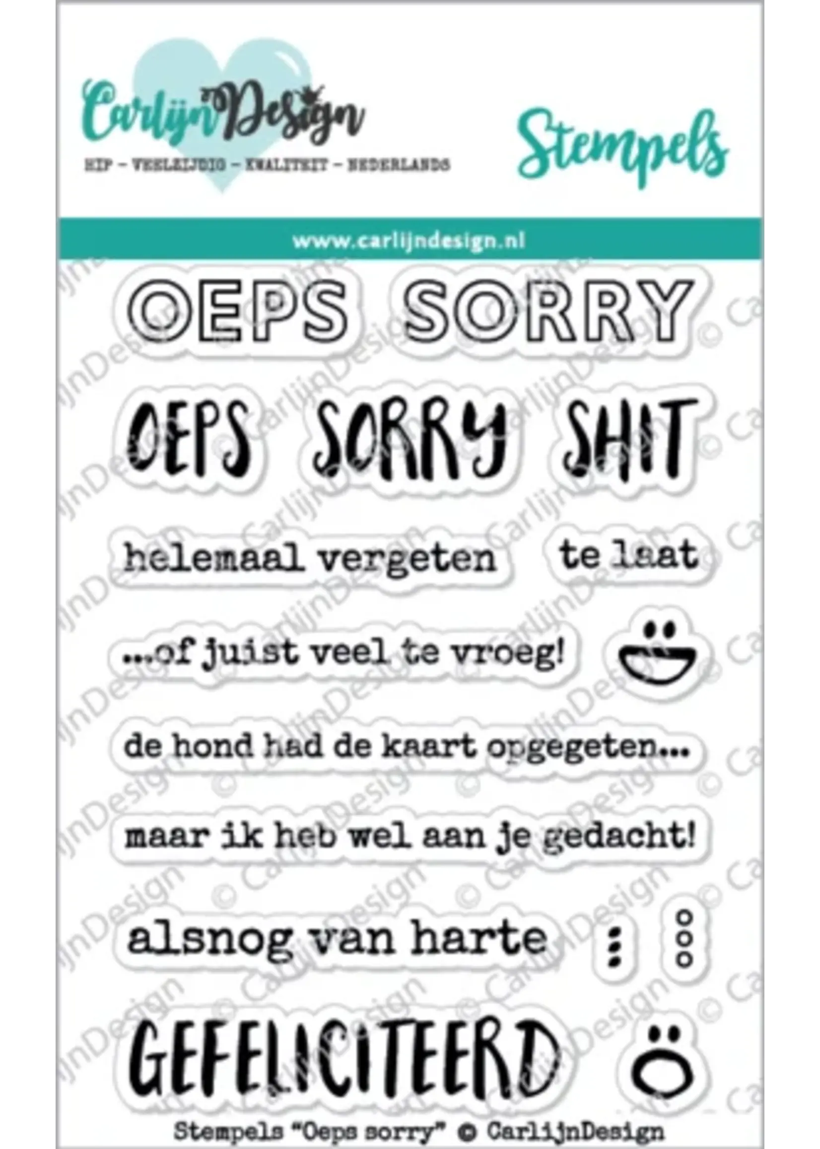 Carlijn Design Stempels Oeps Sorry (CDST-0032)