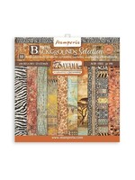 Stamperia Savana Maxi Backgrounds 12x12 Inch Paper Pack (SBBL109