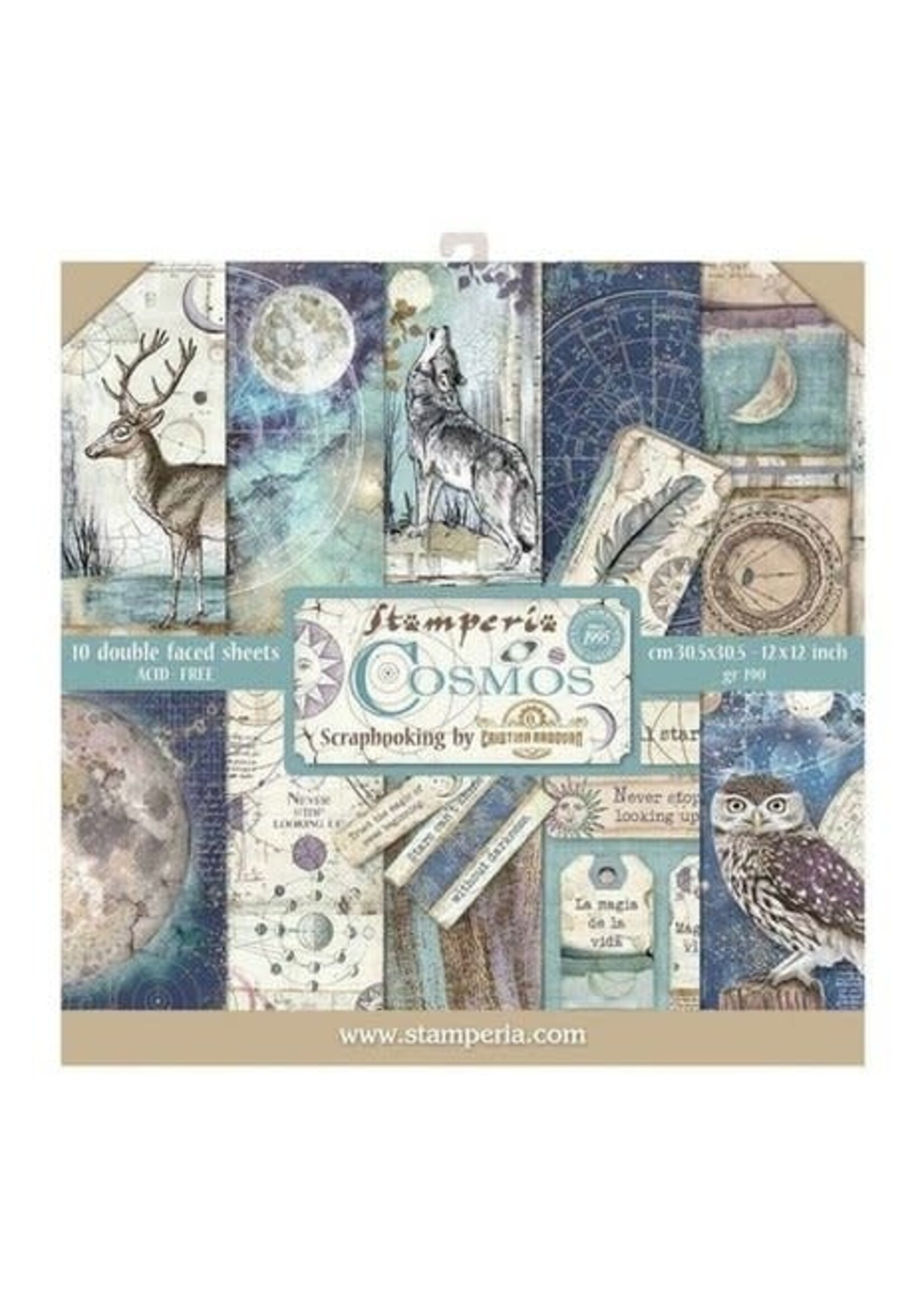 Stamperia Cosmos 12x12 Inch Paper Pack (SBBL56)