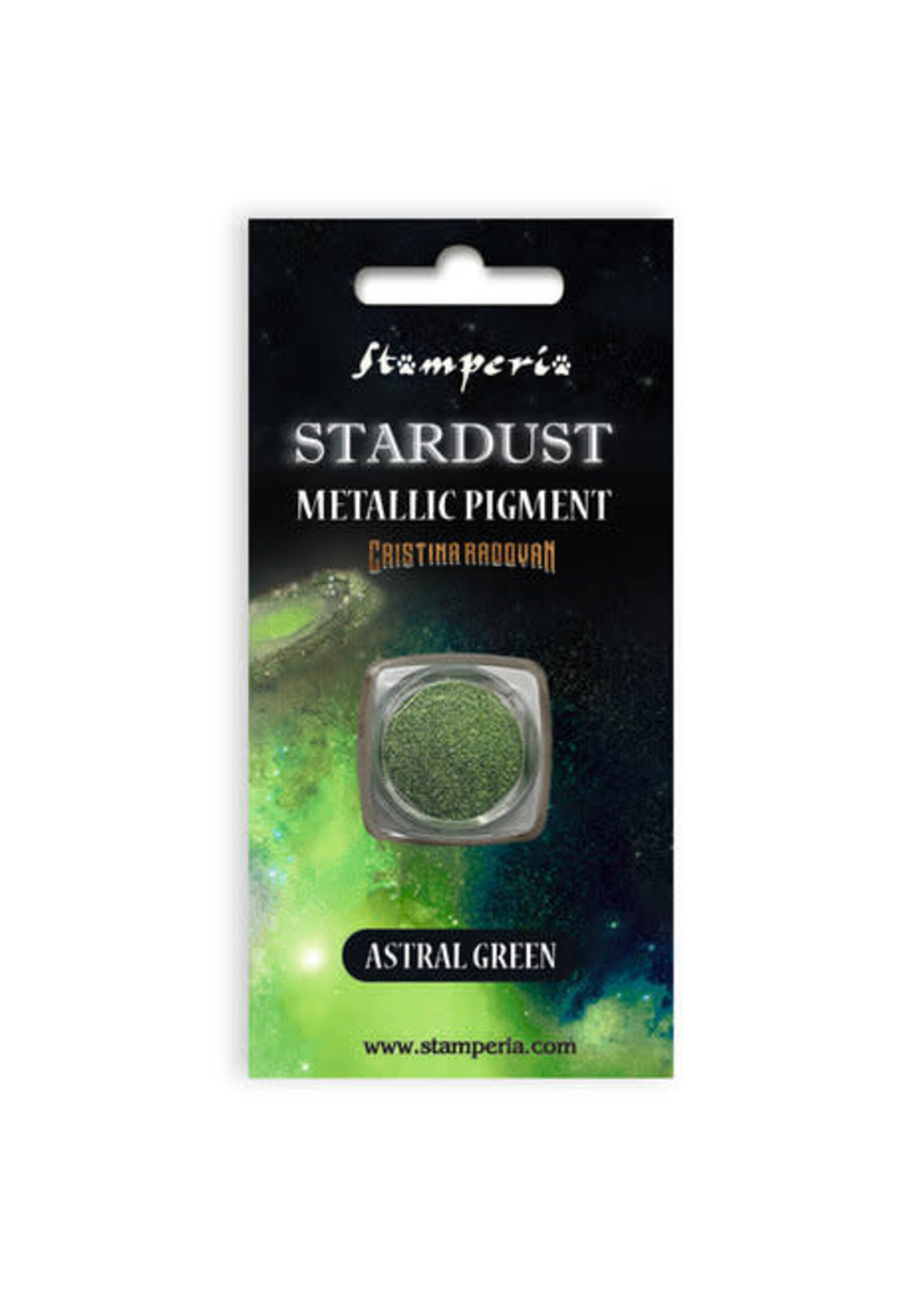 Stamperia Stardust Metallic Pigment Astral Green 0,5g (KAPRB01)