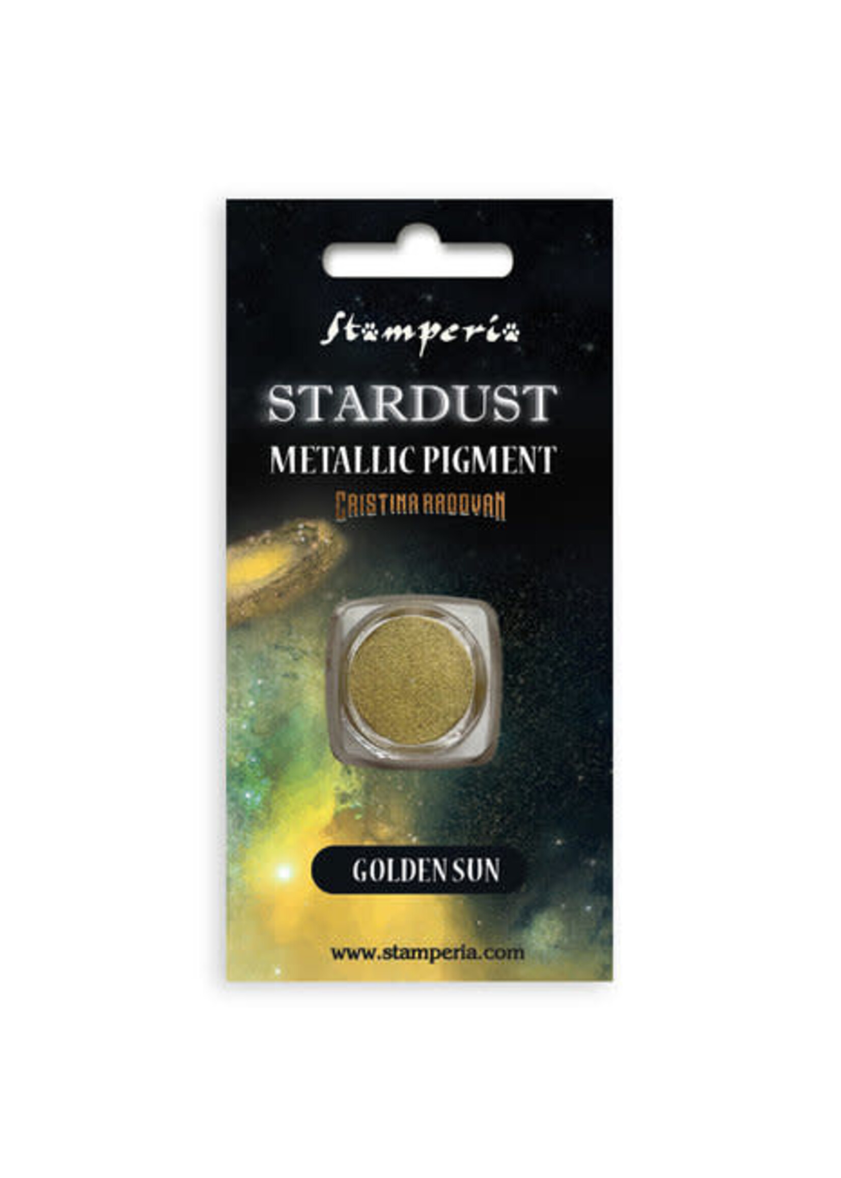 Stamperia Stardust Metallic Pigment Golden Sun 0,5g (KAPRB02)