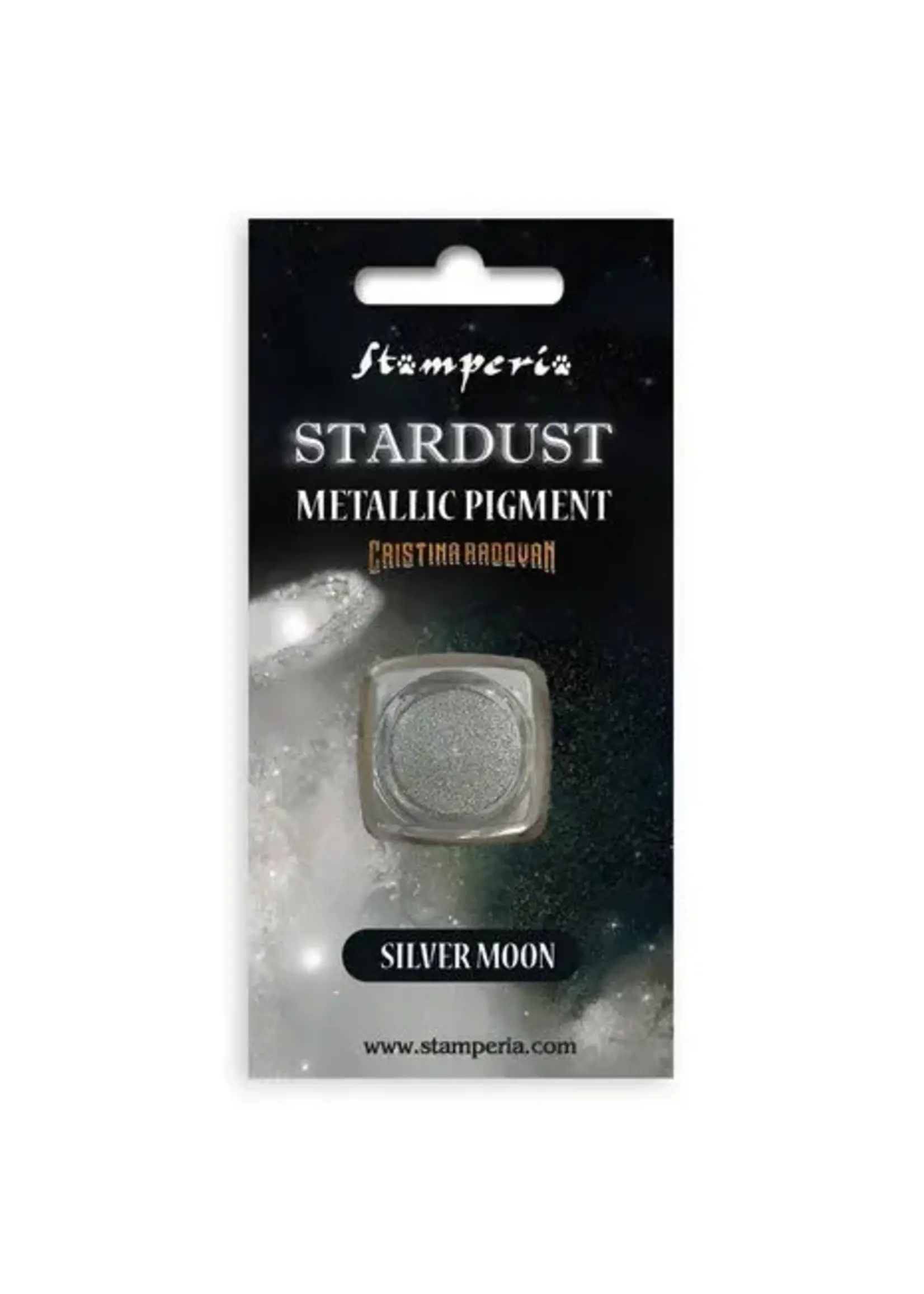 Stamperia Stardust Metallic Pigment Silver Moon 0,5g (KAPRB04)