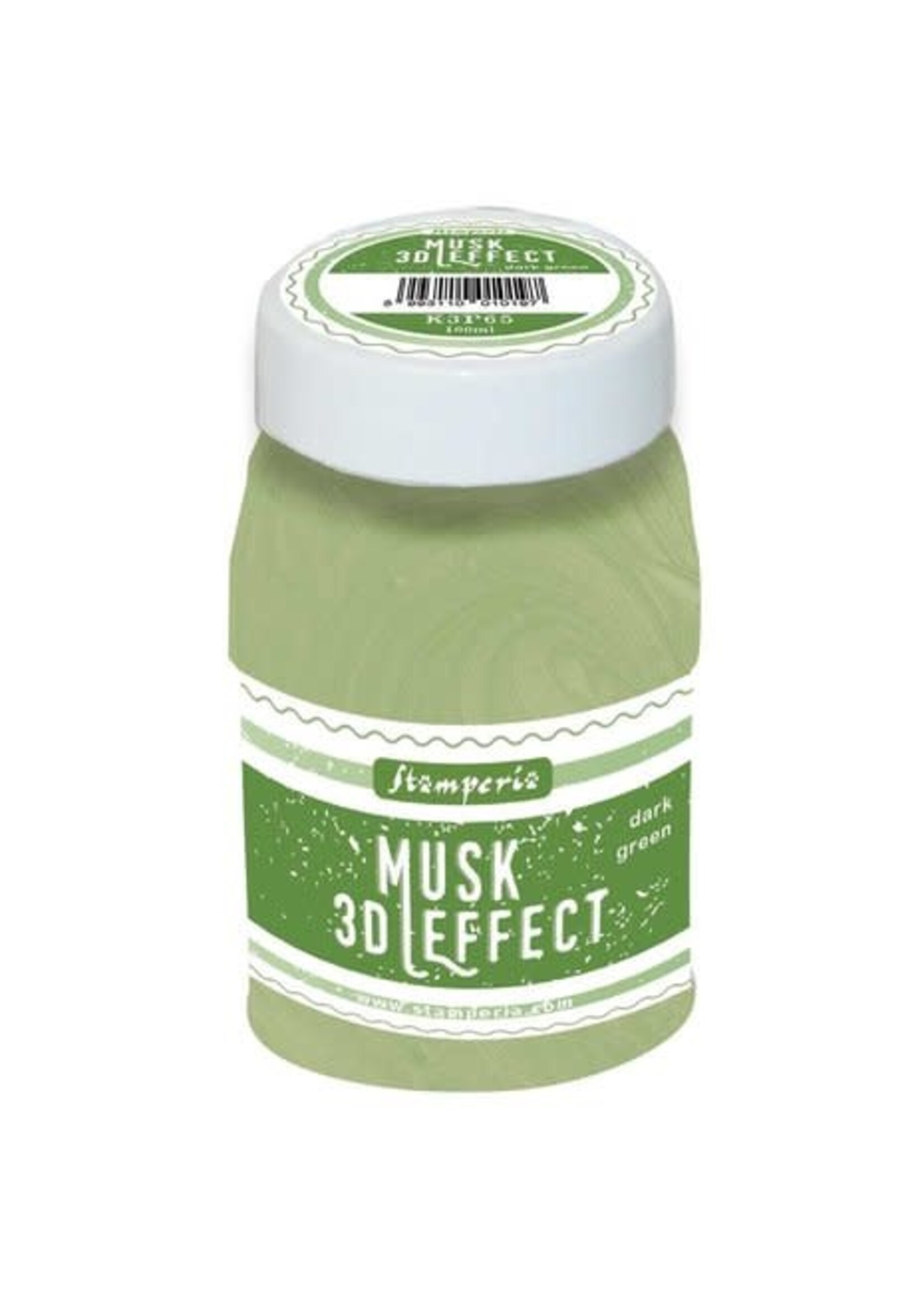 Stamperia Stamperia 3D Musk Effect Light Green (100ml) (K3P64 gebruik een heattool voor 3D effect