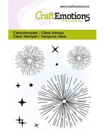 Craft Emotions CraftEmotions clearstamps 6x7cm - Vuurwerk met sterren (08-23) Artikelnummer 130501/5043