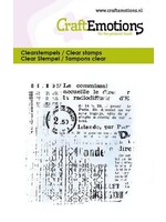 Craft Emotions CraftEmotions Clearstamps 6x7cm - Achtergrond tekst design (08-23) Artikelnummer 130501/5040